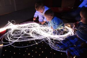 SANLI LED 10W Twinkle LED Lumière pour enfants à fibre optique pour bébés